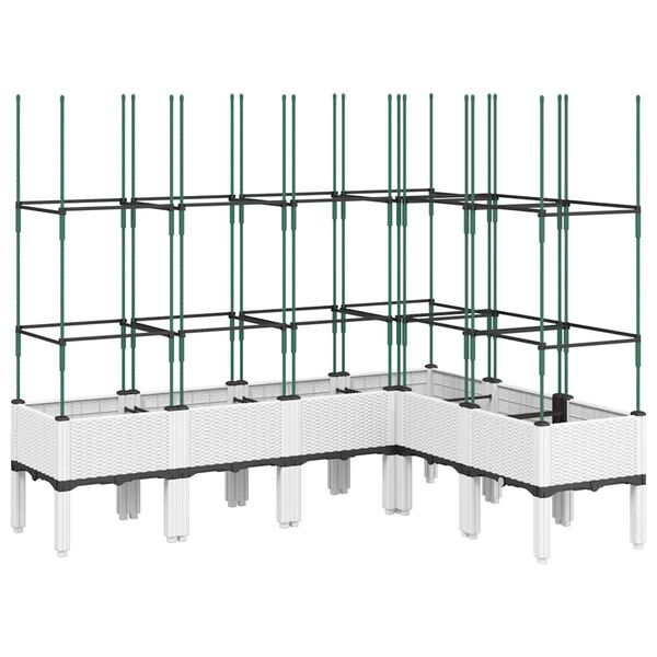 vidaXL &Zeta;&alpha;&rho;&nu;&tau;&iota;&nu;&iota;έ&rho;&alpha; &Kappa;ή&pi;&omicron;&upsilon; &mu;&epsilon; &Kappa;&alpha;&phi;&alpha;&sigma;&omega;&tau;ό &Lambda;&epsilon;&upsilon;&kappa;ή 160x120x142,5 &epsilon;&kappa;. &alpha;&pi;ό PP