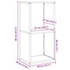 vidaXL Ράφι Καυσόξυλων 40x30x80 εκ. Χάλυβας ψυχρής έλασης