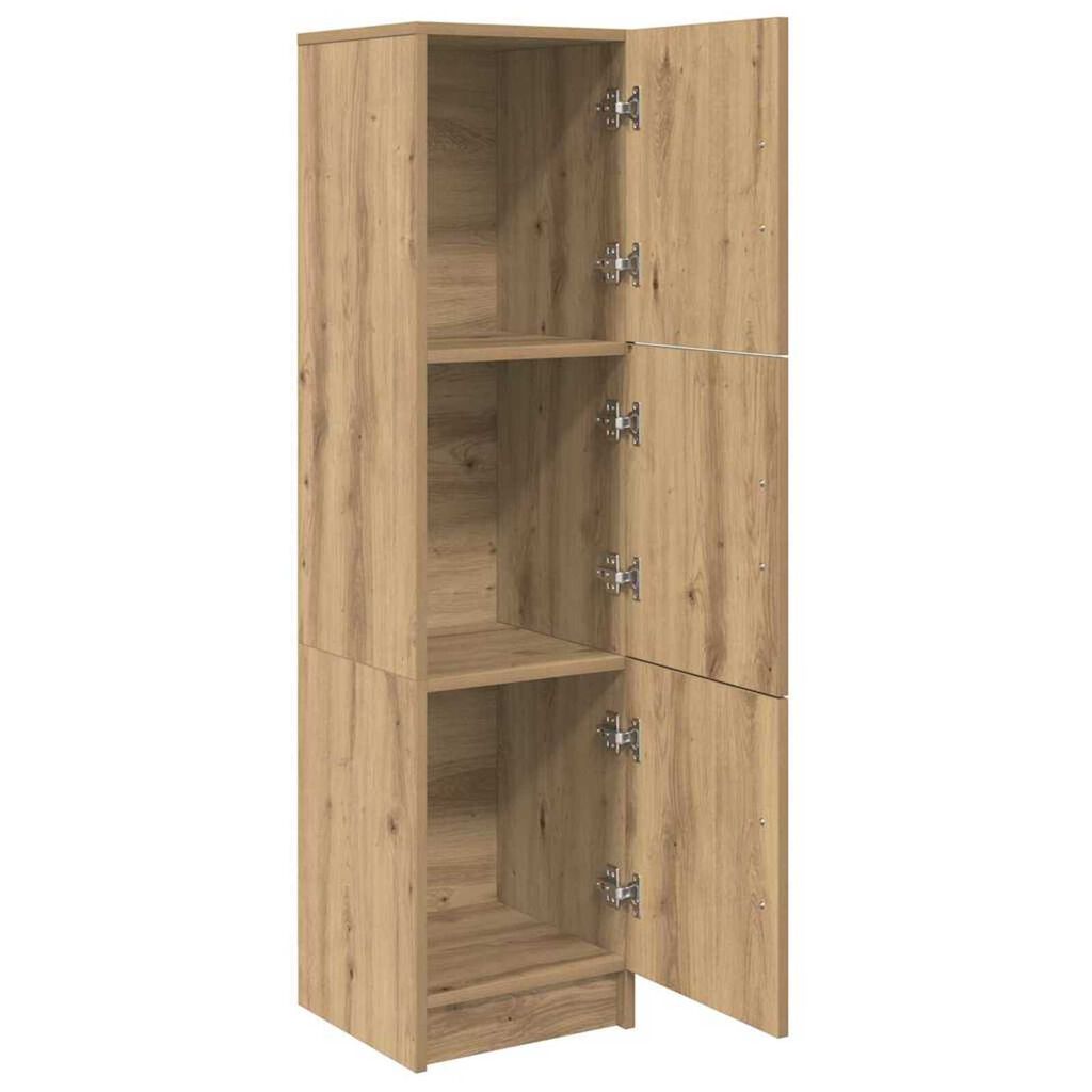vidaXL Ψηλή Ντουλάπα artisan δρυς 31,5 x 32 x 124 εκ
