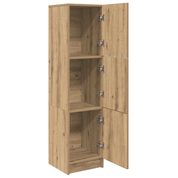 vidaXL Ψηλή Ντουλάπα artisan δρυς 31,5 x 32 x 124 εκ