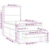 vidaXL &Kappa;&rho;&epsilon;&beta;ά&tau;&iota; Boxspring &mu;&epsilon; &Sigma;&tau;&rho;ώ&mu;&alpha; &Sigma;&kappa;&omicron;ύ&rho;&omicron; &Mu;&pi;&lambda;&epsilon; 90x200 &epsilon;&kappa;. &Beta;&epsilon;&lambda;&omicron;ύ&delta;&iota;&nu;&omicron;