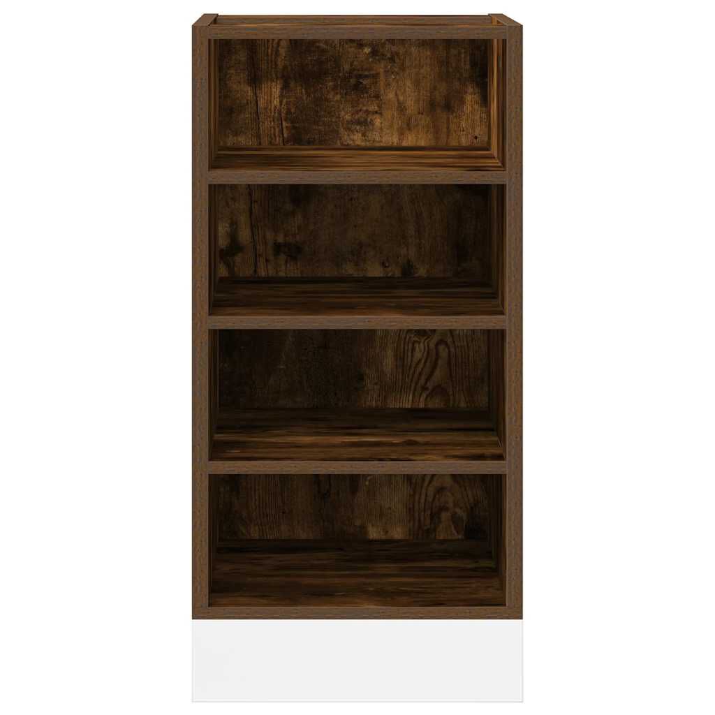 vidaXL Κάτω ντουλάπι Riga καπνιστή δρυς 40x44,5x81,5 cm