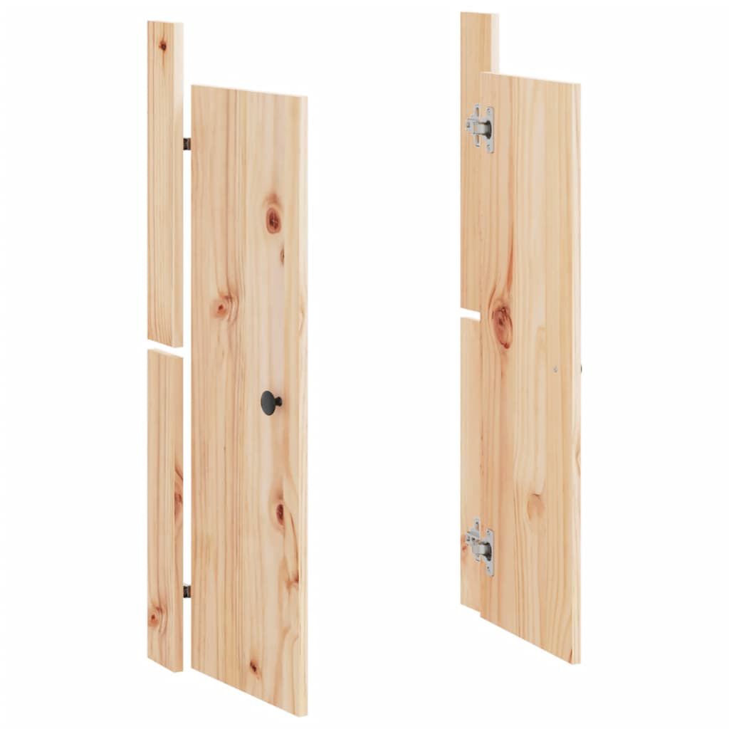 vidaXL Πόρτες Κουζίνας Εξ. Χώρου 2 τεμ. 50x9x82 εκ. Μασίφ Πεύκο