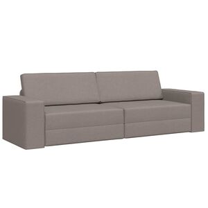 vidaXL &Kappa;&rho;&epsilon;&beta;ά&tau;&iota; &kappa;&alpha;&nu;&alpha;&pi;έ&sigmaf; Taupe 245 x 78 x 77 &epsilon;&kappa;. ύ&phi;&alpha;&sigma;&mu;&alpha;