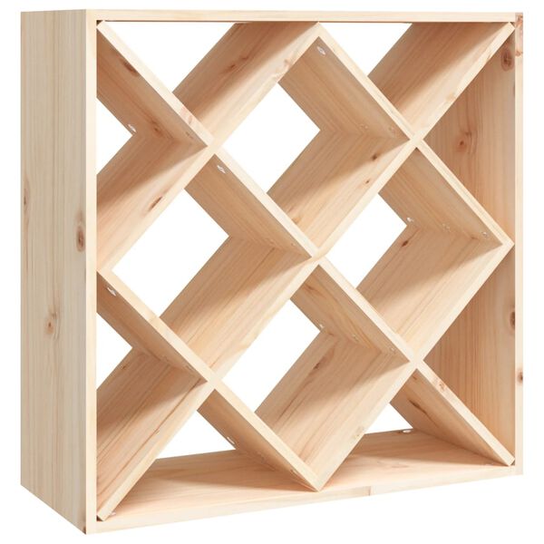 vidaXL Κάβα Κρασιών 62 x 25 x 62 εκ. από Μασίφ Ξύλο Πεύκου