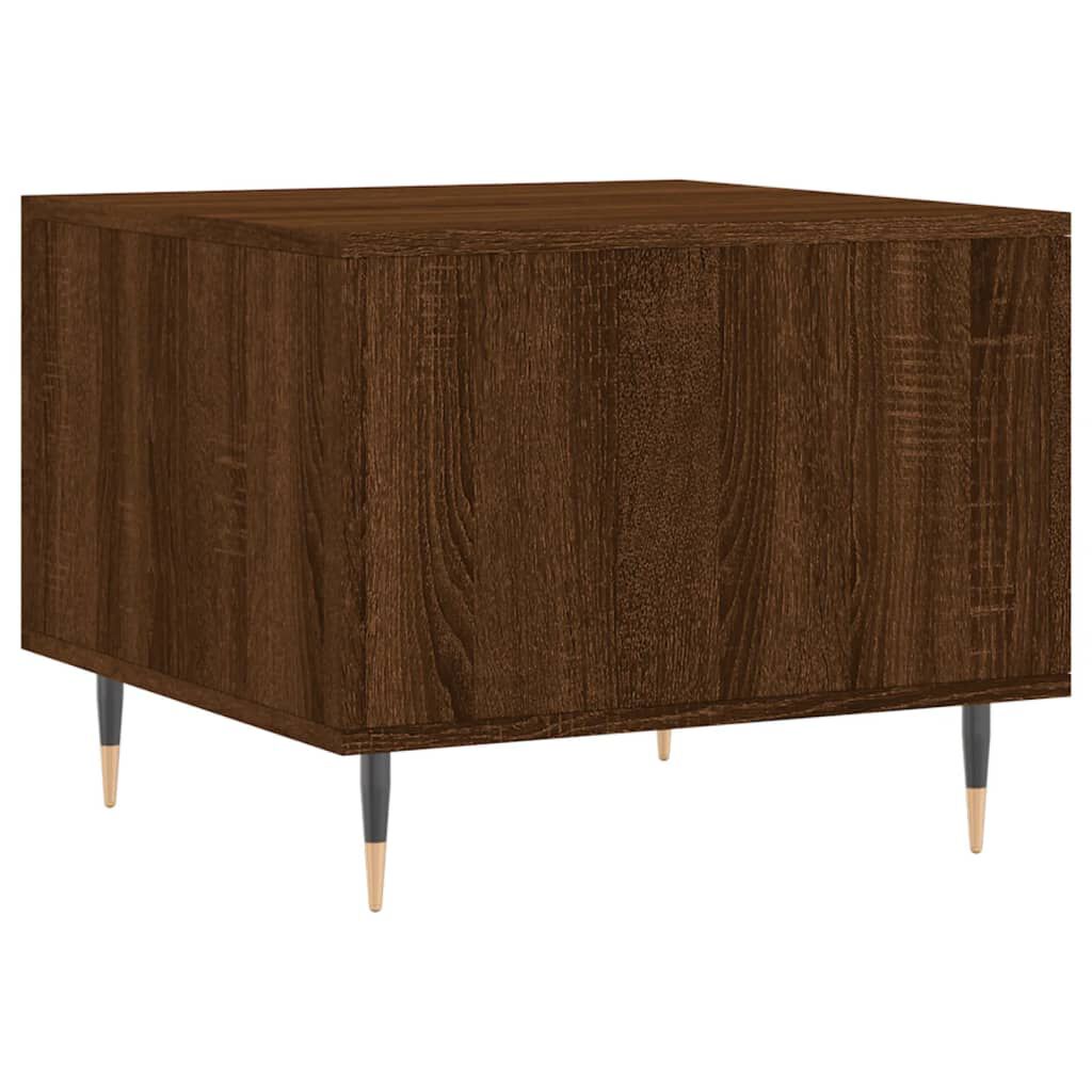 vidaXL Τραπεζάκια Σαλονιού 2 τεμ Brown Oak 50x50x40 εκ Επεξ. Ξύλο