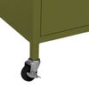 vidaXL Ντουλάπι Αποθήκευσης Πράσινο Λαδί 60 x 35 x 56 εκ. από Ατσάλι