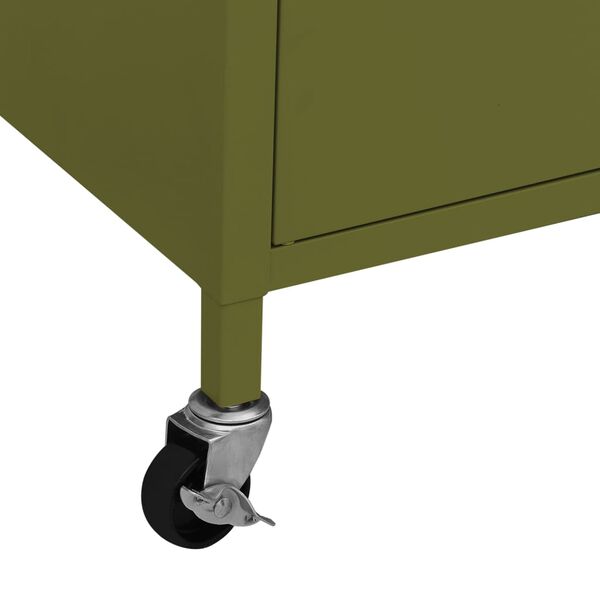 vidaXL Ντουλάπι Αποθήκευσης Πράσινο Λαδί 60 x 35 x 56 εκ. από Ατσάλι