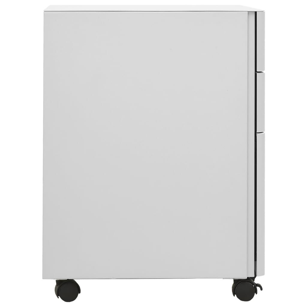 vidaXL Αρχειοθήκη Φορητή Ανοιχτή Γκρι 30 x 45 x 59 εκ. Ατσάλινη