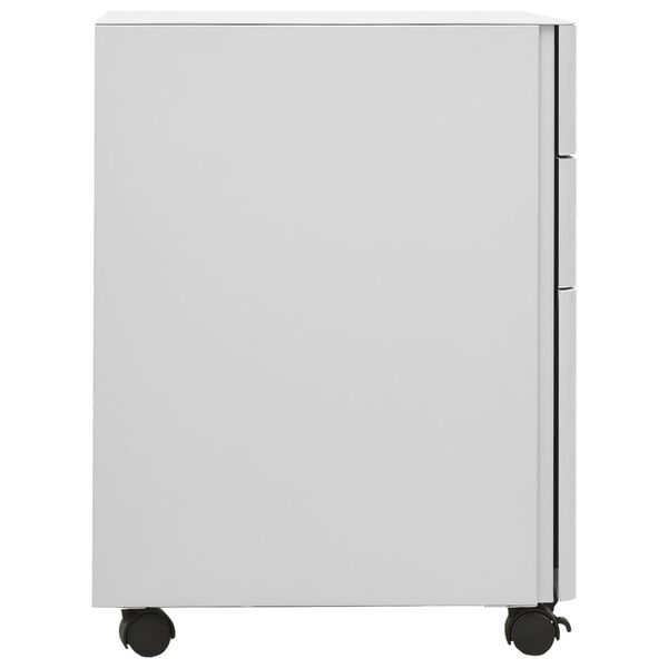 vidaXL Αρχειοθήκη Φορητή Ανοιχτή Γκρι 30 x 45 x 59 εκ. Ατσάλινη