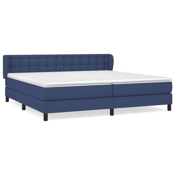 vidaXL &Kappa;&rho;&epsilon;&beta;ά&tau;&iota; Boxspring &mu;&epsilon; &Sigma;&tau;&rho;ώ&mu;&alpha; &Mu;&pi;&lambda;&epsilon; 200x200 &epsilon;&kappa;. &Upsilon;&phi;&alpha;&sigma;&mu;ά&tau;&iota;&nu;&omicron;