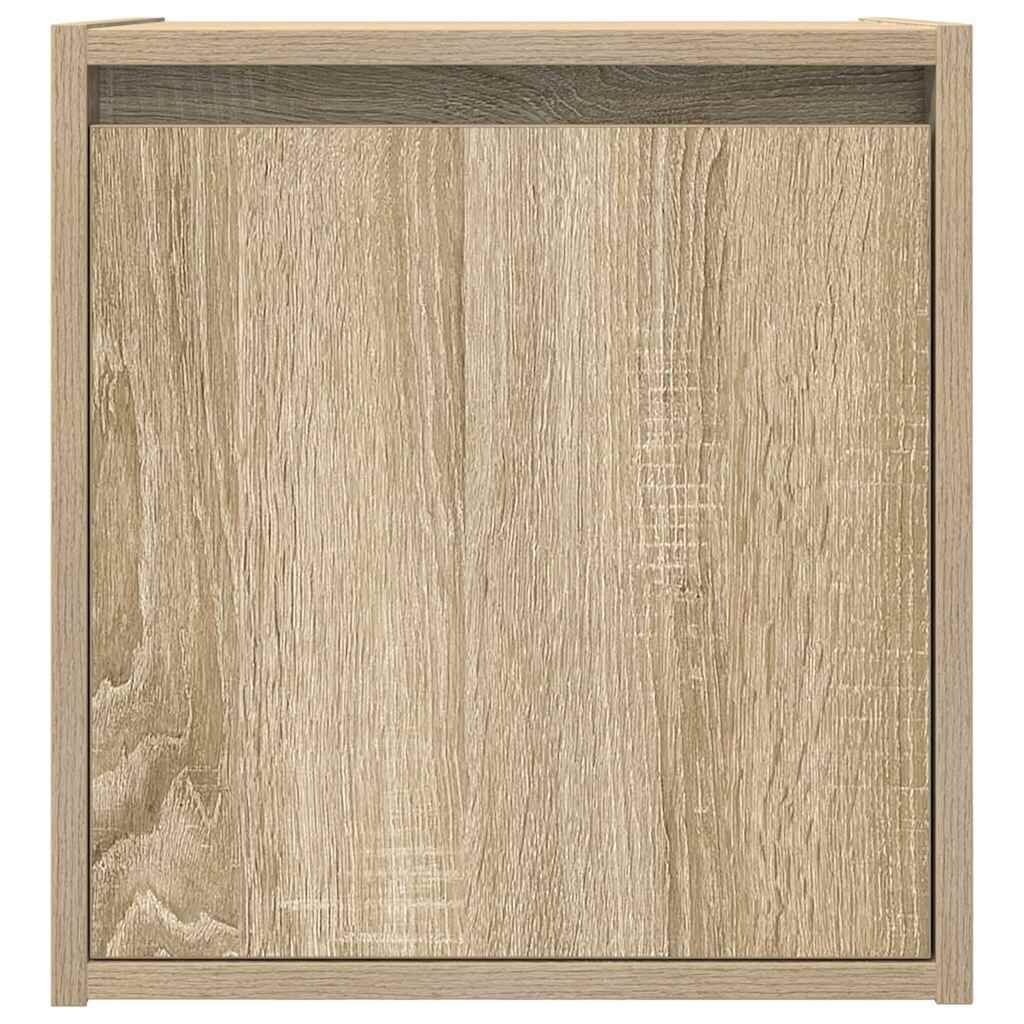 vidaXL Κομοδίνα Επιτοίχια 2 τεμ. Sonoma Δρυς 38x34x40 εκ.