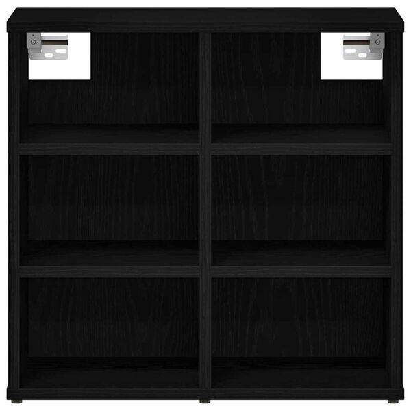 vidaXL Ντουλάπα Παπουτσιών με ράφι 2 pcs Μαύρη δρυς 52 x 30 x 50.5 εκ.