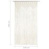 vidaXL Κουρτίνα Μακραμέ 140 x 240 εκ. Βαμβακερή