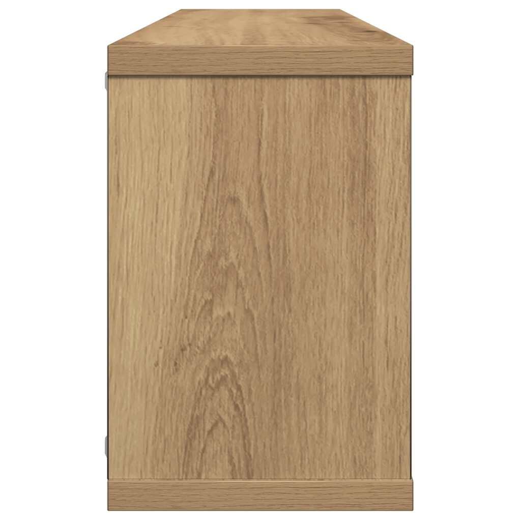 vidaXL Ράφια κύβων τοίχου 2 τεμάχια Artisan Oak Κατασκευασμένο ξύλο