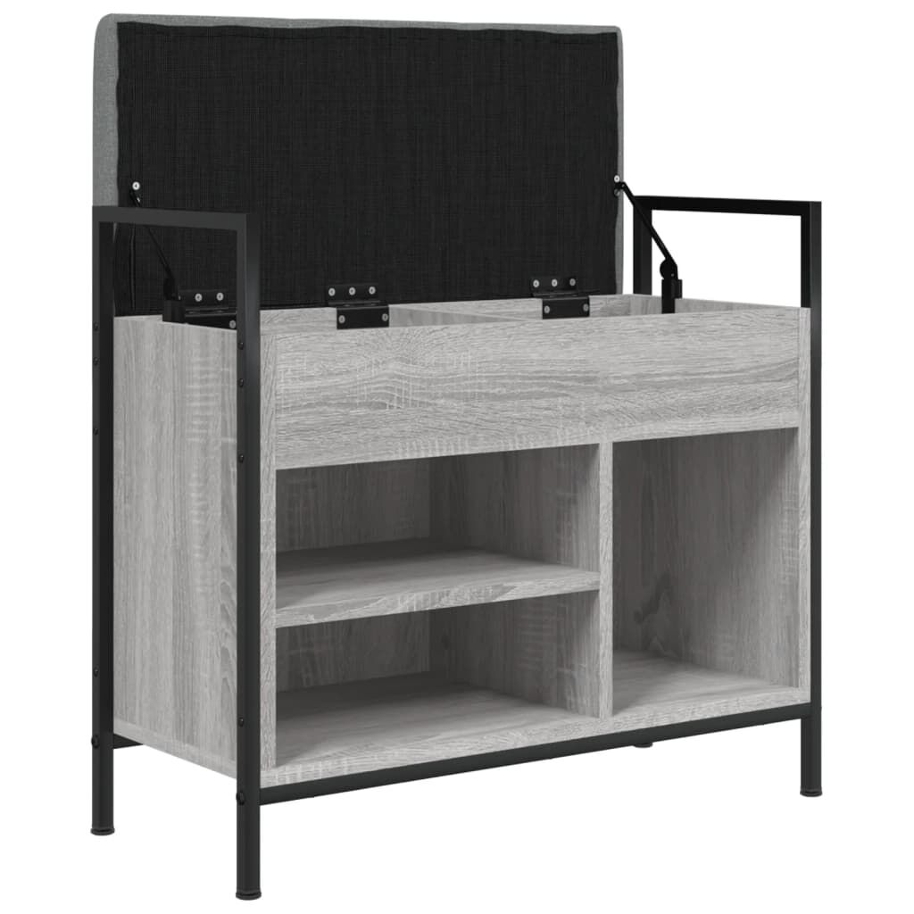 vidaXL Παπουτσοθήκη Γκρι Sonoma 65,5x32x57,5εκ. από Επεξεργασμένο Ξύλο