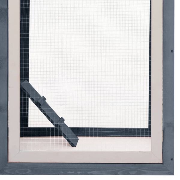 vidaXL Κοτέτσι Γκρι 170 x 81 x 110 εκ. από Μασίφ Ξύλο Πεύκου & Ελάτης