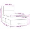 vidaXL &Kappa;&rho;&epsilon;&beta;ά&tau;&iota; Boxspring &mu;&epsilon; &Sigma;&tau;&rho;ώ&mu;&alpha; &Sigma;&kappa;&omicron;ύ&rho;&omicron; &Pi;&rho;ά&sigma;&iota;&nu;&omicron; 120x190&epsilon;&kappa;. &Beta;&epsilon;&lambda;&omicron;ύ&delta;&iota;&nu;&omicron;