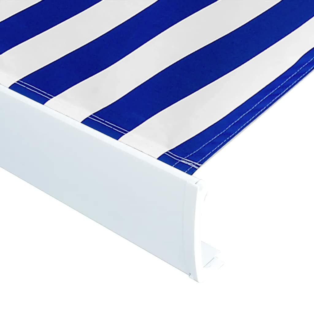 vidaXL Τέντα Κασετίνα με Μοτέρ Μπλε / Λευκή 350x250 εκ.