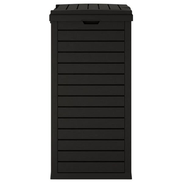 vidaXL Κάδος Απορριμμάτων Εξ. Χώρου Μαύρος 41x41x86 εκ. Πολυπροπυλένιο
