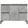 vidaXL Ντουλάπι Νιπτήρα Γκρι Σκυρ. 80 x 33 x 60 εκ. Επεξεργασμένο Ξύλο