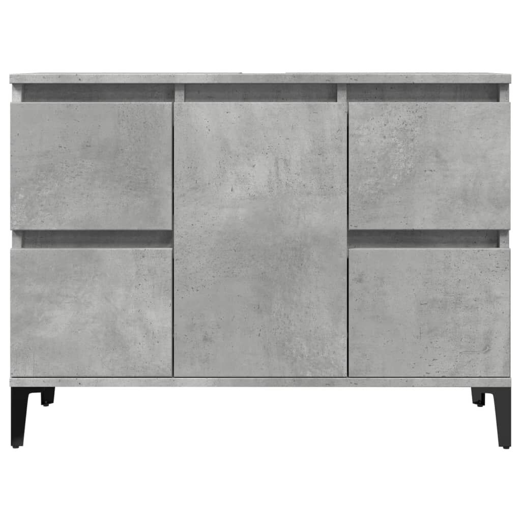 vidaXL Ντουλάπι Νιπτήρα Γκρι Σκυρ. 80 x 33 x 60 εκ. Επεξεργασμένο Ξύλο