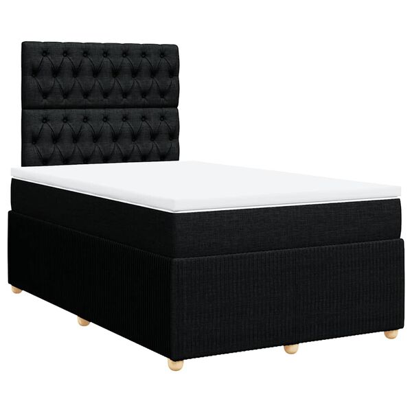 vidaXL &Kappa;&rho;&epsilon;&beta;ά&tau;&iota; Boxspring &mu;&epsilon; &Sigma;&tau;&rho;ώ&mu;&alpha; &Mu;&alpha;ύ&rho;&omicron; 120x190 &epsilon;&kappa;. &Upsilon;&phi;&alpha;&sigma;&mu;ά&tau;&iota;&nu;&omicron;