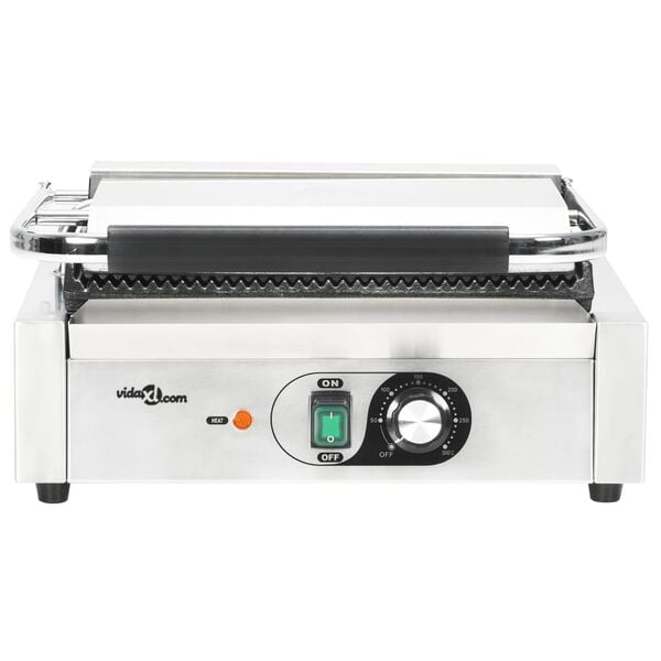 vidaXL Τοστιέρα Ραβδωτή Panini 2200 W 43 x 30,5 x 20 εκ.