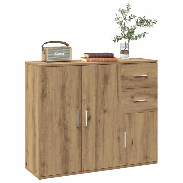 vidaXL Μπουφές από Τεχνητό Δρυς 91x29,5x75 εκ. από Τεχνητό Ξύλο