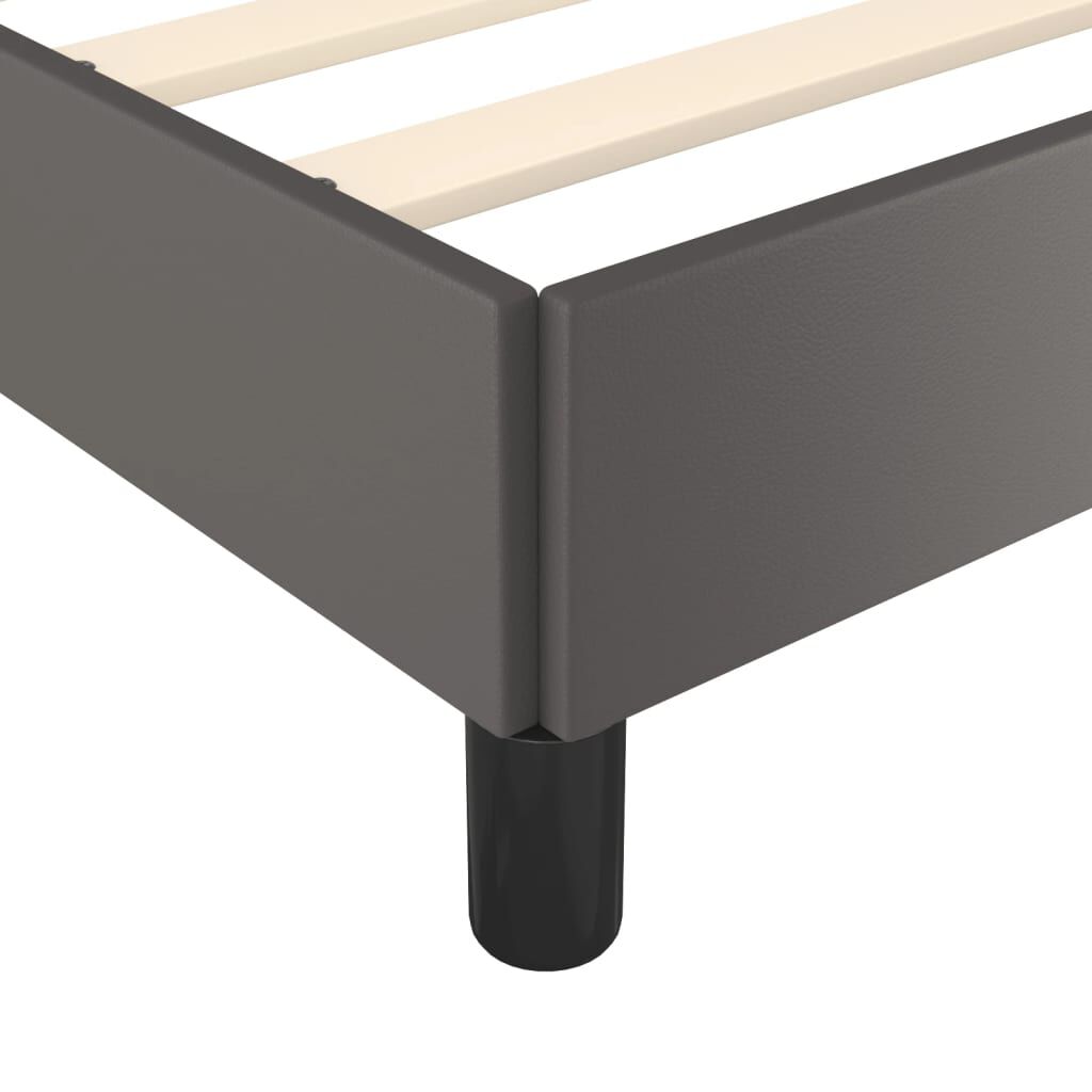 vidaXL Πλαίσιο Κρεβατιού Γκρι 180x200 εκ. από Συνθετικό Δέρμα