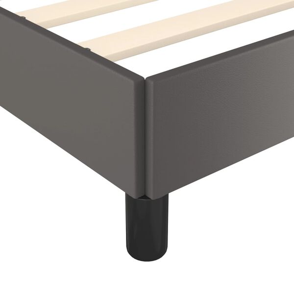 vidaXL Πλαίσιο Κρεβατιού Γκρι 180x200 εκ. από Συνθετικό Δέρμα