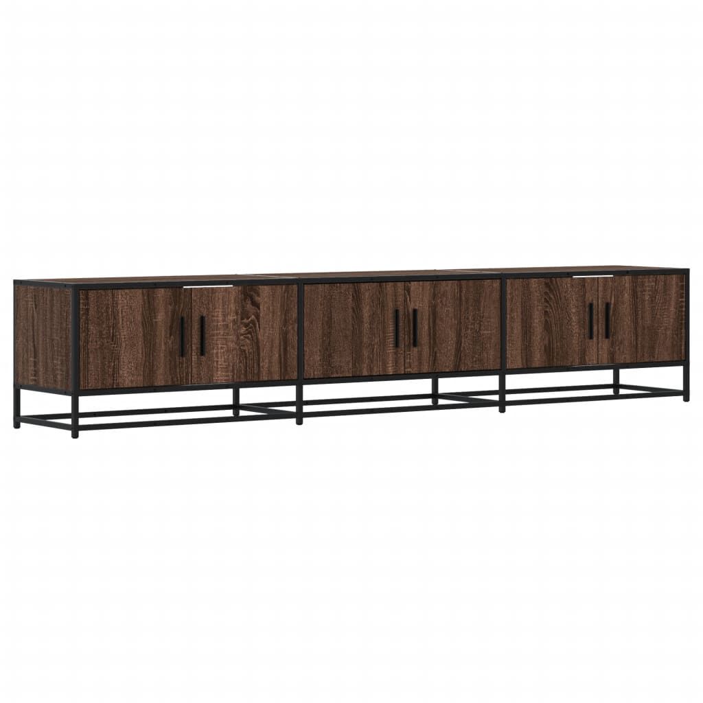 vidaXL Έπιπλο Τηλεόρασης Καφέ Δρυς 210x35x41 εκ. Επεξεργασμένο Ξύλο