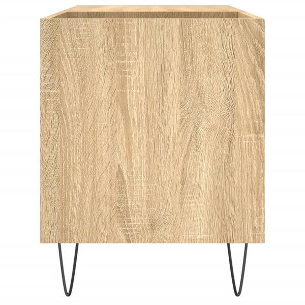 vidaXL Δισκοθήκη Sonoma Δρυς 85 x 38 x 48 εκ. από Επεξεργασμένο Ξύλο