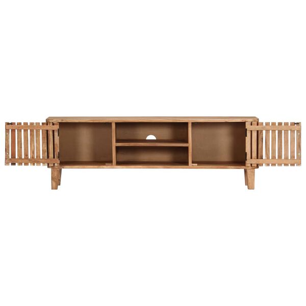 vidaXL Έπιπλο Τηλεόρασης 130 x 30 x 45 εκ. από Μασίφ Ξύλο Ακακίας