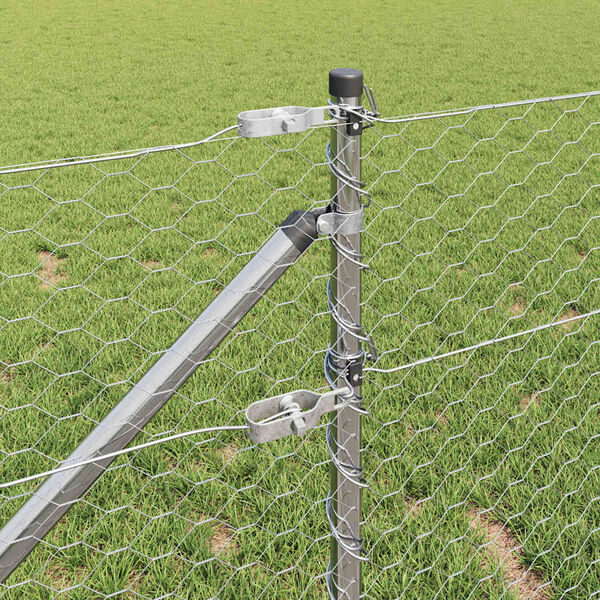 vidaXL &Sigma;&tau;ύ&lambda;&omicron;&sigmaf; &Pi;&epsilon;&rho;&iota;&phi;&rho;ά&xi;&epsilon;&omega;&nu; &Alpha;&sigma;&eta;&mu;ί 10 x 0,6 m (36 mm &delta;ί&chi;&tau;&upsilon;) &Alpha;&tau;&sigma;ά&lambda;&iota;