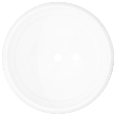 vidaXL Σετ Επίπλων Μπάνιου 3 Τεμαχίων Λευκό Κεραμικό