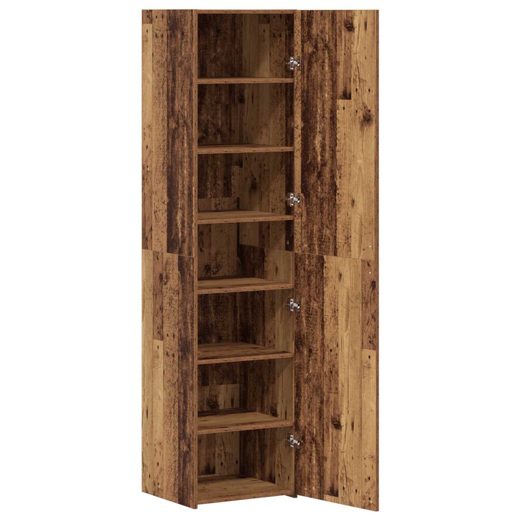 vidaXL Υψηλόμπαρο Φθαρμένο Ξύλο 45x42.5x185 εκ. MDF