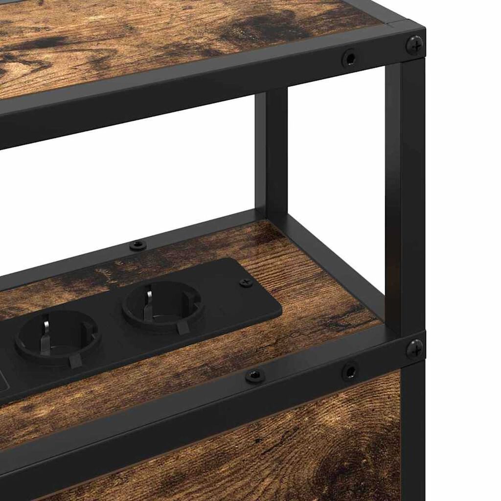 vidaXL Κεφαλάρι Αποθήκης Καπνιστή δρυς 140 cm Επεξεργασμένο ξύλο