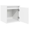 vidaXL Κομοδίνο Επιτοίχιο Λευκά 38x34x40 εκ.