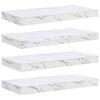 vidaXL &Rho;ά&phi;&iota; &Tau;&omicron;ί&chi;&omicron;&upsilon; 4 &tau;&mu;&chi;. &Lambda;&epsilon;&upsilon;&kappa;ό &Mu;ά&rho;&mu;&alpha;&rho;&omicron; 50 x 23,5 x 3,8 &epsilon;&kappa;