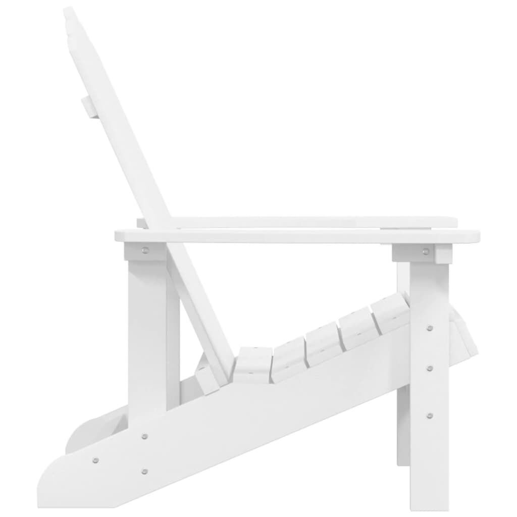 vidaXL Καρέκλα Κήπου Adirondack Λευκή από HDPE