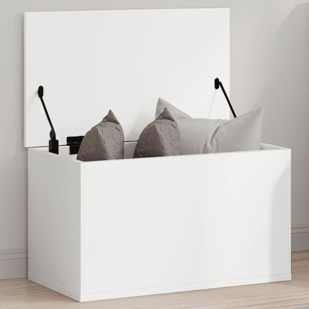 vidaXL Κουτί Αποθήκευσης Λευκό 60x35x35 εκ. από Επεξεργασμένο Ξύλο