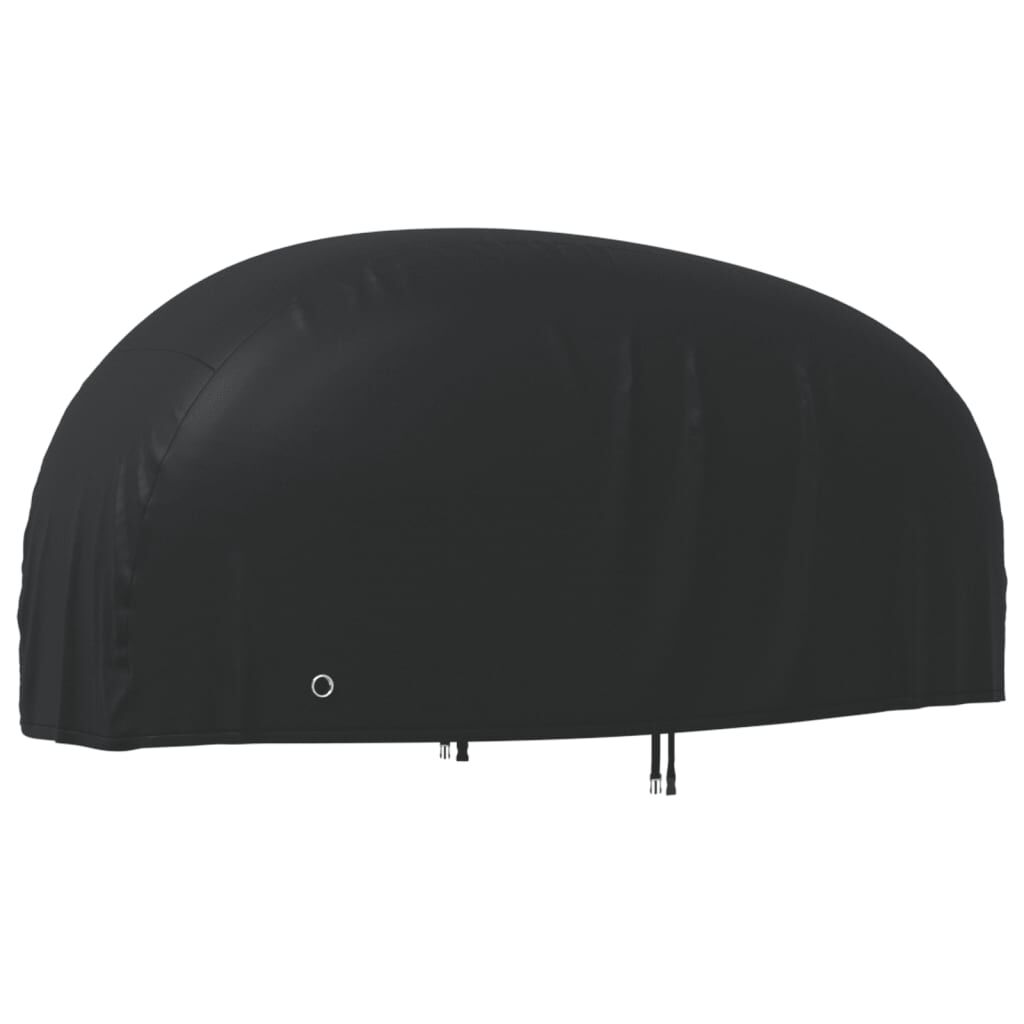 vidaXL Κουκούλα Μηχανής Μαύρη 220x95x110 εκ. Ύφασμα Oxford 210D