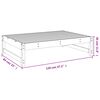 vidaXL Υποπόδιο Κήπου 120 x 80 εκ. από Μασίφ Ξύλο Ψευδοτσούγκας