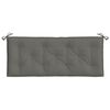 vidaXL Μαξιλάρια Πάγκου Κήπου 2 Τεμ. Σκ. Γκρι Μελανζέ 120x50x7 εκ. Ύφ.