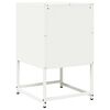 vidaXL Κομοδίνο λευκό 36x39x60,5 cm από χάλυβα ψυχρής έλασης