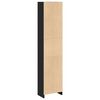 vidaXL Βιβλιοθήκη Μαύρη 40x24x176 εκ. από Επεξεργασμένο Ξύλο
