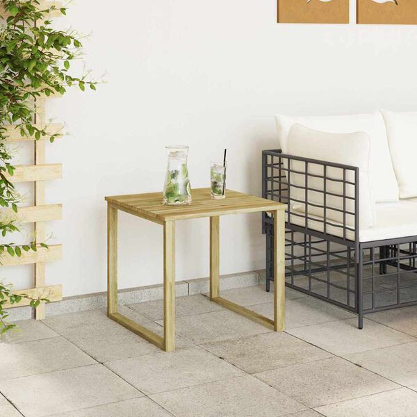 vidaXL Τραπέζι Ξαπλώστρας Καφέ 50.5 x 50.5 x 46 εκ.