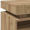 vidaXL &Kappa;&omicron;&mu;&omicron;&delta;ί&nu;&alpha; &mu;&epsilon; &phi;ώ&tau;&alpha; LED 2 &tau;&epsilon;&mu; Artisan Oak 40x39x48,5 cm