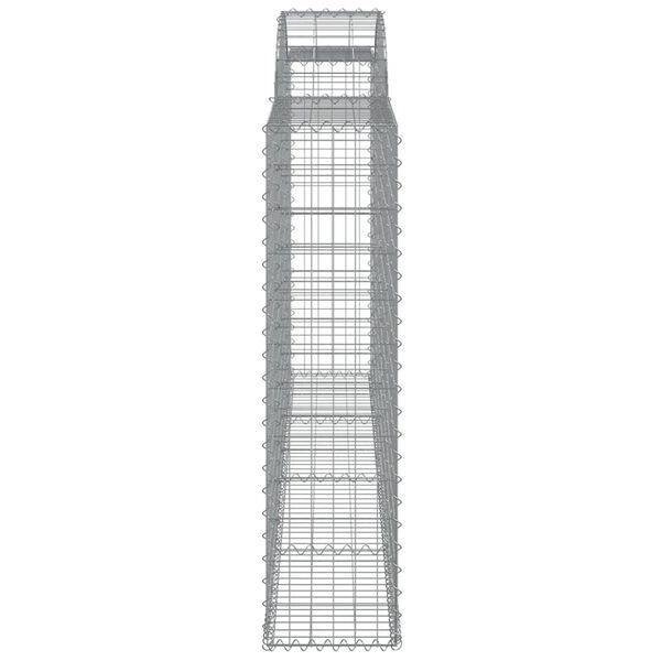 vidaXL Συρματοκιβώτια Τοξωτά 7 τεμ. 300x30x120/140 εκ. Γαλβαν. Ατσάλι